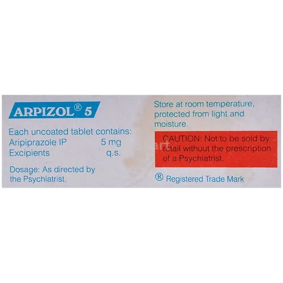 arpizol 5mg tablet 10's